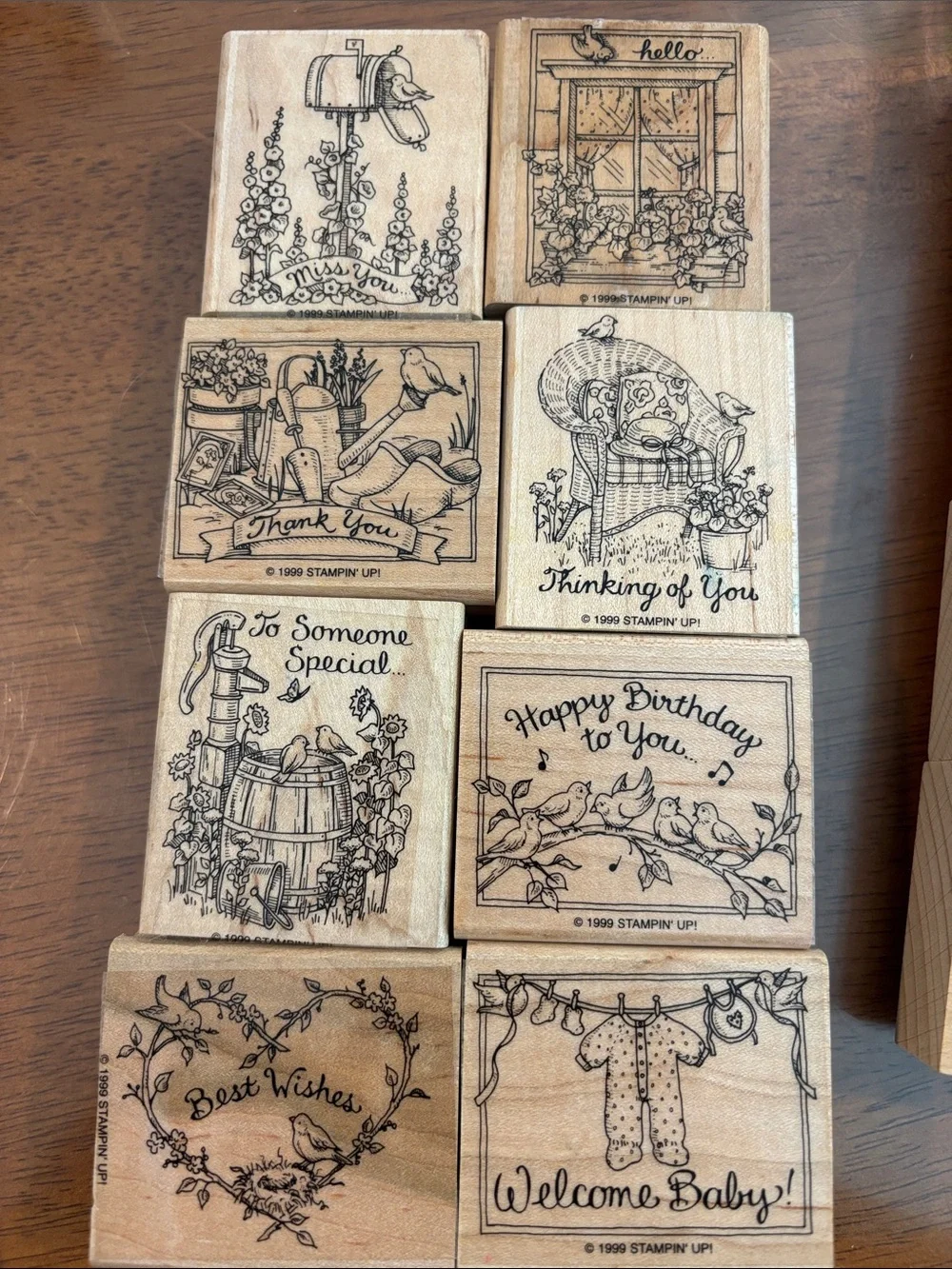 Stampin Up! lot wooden